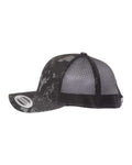Yupoong 6606 Retro Trucker Cap - Poseidon Black - side