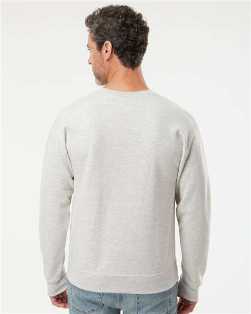Jerzees 562MR NuBlend Crewneck Sweatshirt - Oatmeal Heather - model back