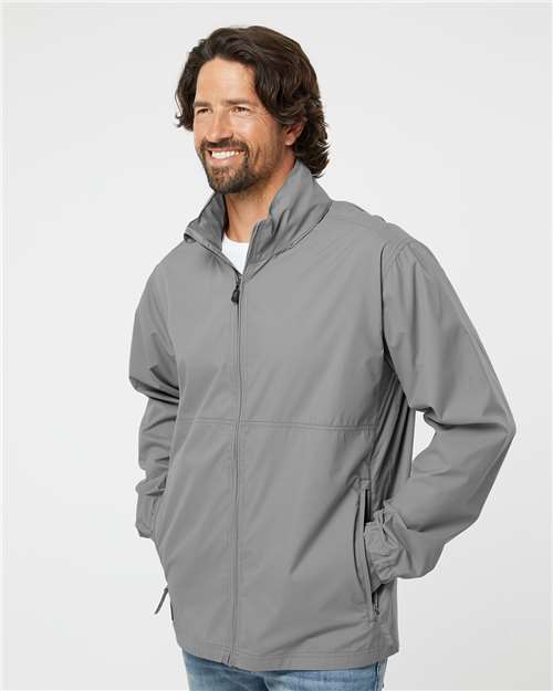 DRI DUCK 5330 Men's River Packable Jacket - Grey - model side