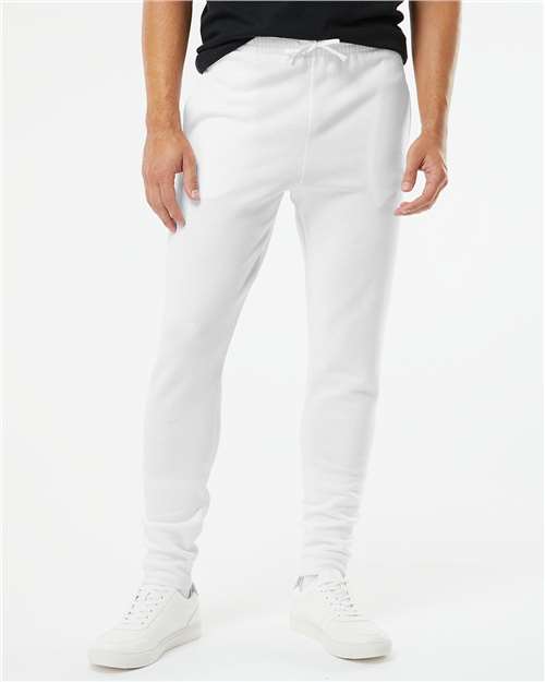 Jerzees 975MPR Unisex Nublend Joggers - White - model front