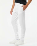 Jerzees 975MPR Unisex Nublend Joggers - White - model side