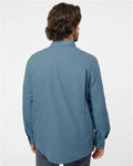DRI DUCK 4441 Men's Crossroad Woven Shirt - Slate Blue - model back