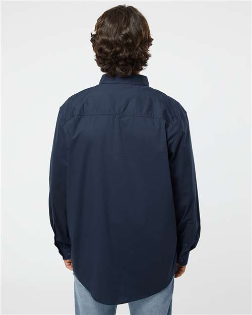 DRI DUCK 4450 Men's Craftsman Woven Shirt - Deep Blue - model back