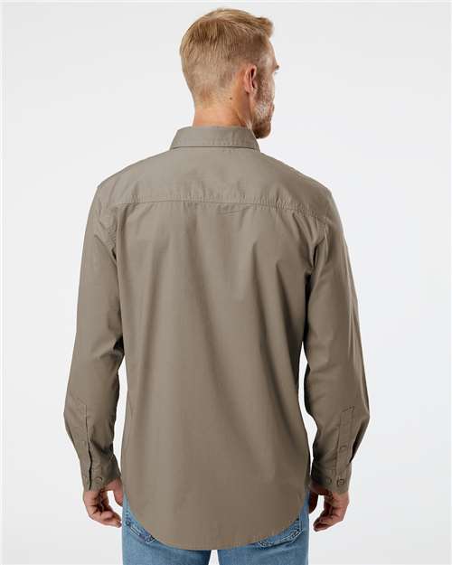 DRI DUCK 4450 Men's Craftsman Woven Shirt - Rope - model back