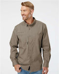 DRI DUCK 4450 Men's Craftsman Woven Shirt - Rope - model front