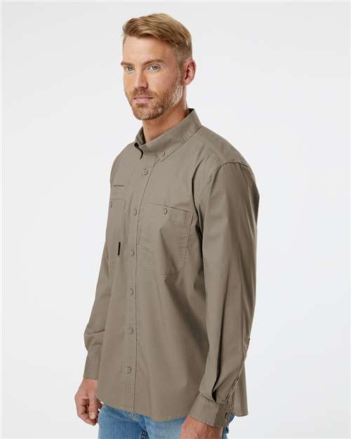 DRI DUCK 4450 Men's Craftsman Woven Shirt - Rope - model side