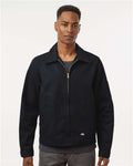 Dickies JT78 Men's Unlined Industrial Eisenhower Jacket - Black - model front