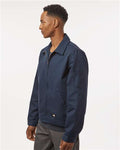 Dickies JT78 Men's Unlined Industrial Eisenhower Jacket - Dark Navy - model side