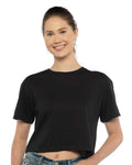 Next Level 1580 Women's Ideal Crop Top - Black - model front