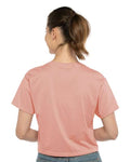 Next Level 1580 Women's Ideal Crop Top - Desert Pink - model back