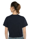Next Level 1580 Women's Ideal Crop Top - Midnight Navy - model back