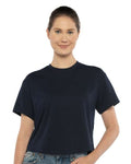 Next Level 1580 Women's Ideal Crop Top - Midnight Navy - model front