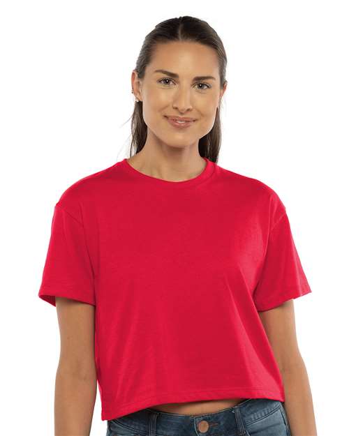 Next Level 1580 Women's Ideal Crop Top - Red - model front