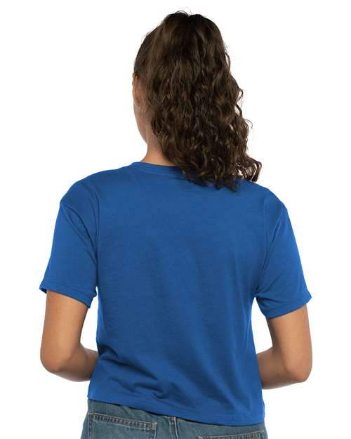 Next Level 1580 Women's Ideal Crop Top - Royal - model back