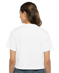 Next Level 1580 Women's Ideal Crop Top - White - model back