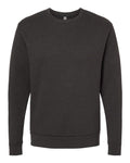 Next Level 9002 Unisex Malibu Crewneck Sweatshirt - Heather Black - front