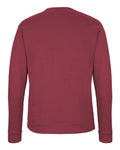 Next Level 9002 Unisex Malibu Crewneck Sweatshirt - Heather Cardinal - back