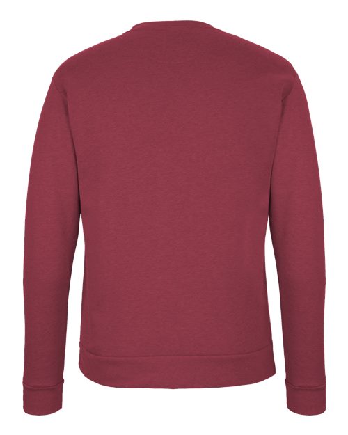 Next Level 9002 Unisex Malibu Crewneck Sweatshirt - Heather Cardinal - back
