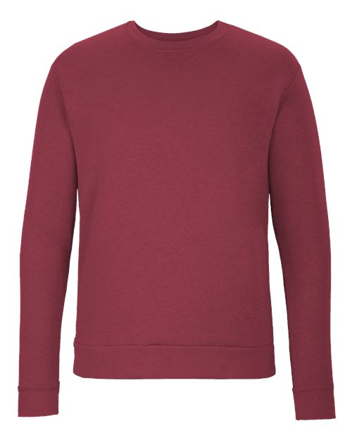 Next Level 9002 Unisex Malibu Crewneck Sweatshirt - Heather Cardinal - front