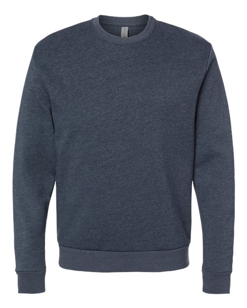 Next Level 9002 Unisex Malibu Crewneck Sweatshirt - Heather Midnight Navy - front