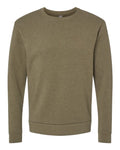 Next Level 9002 Unisex Malibu Crewneck Sweatshirt - Heather Military Green - front