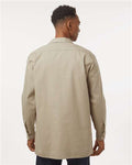 Dickies L535 Men's Industrial Long Sleeve Work Shirt - Desert Sand - model back