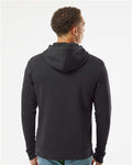 Next Level 9302 Unisex Malibu Hoodie Sweatshirt - Heather Black - model back