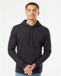 Next Level 9302 Unisex Malibu Hoodie Sweatshirt - Heather Black - model front