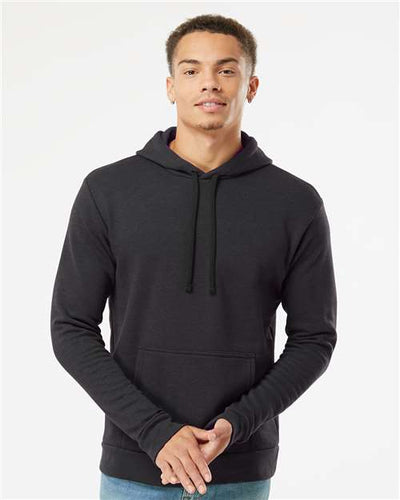 Next Level 9302 Unisex Malibu Hoodie Sweatshirt - Heather Black - model front