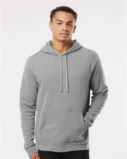 Next Level 9302 Unisex Malibu Hoodie Sweatshirt - Heather Grey - model front