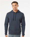 Next Level 9302 Unisex Malibu Hoodie Sweatshirt - Heather Midnight Navy - model front