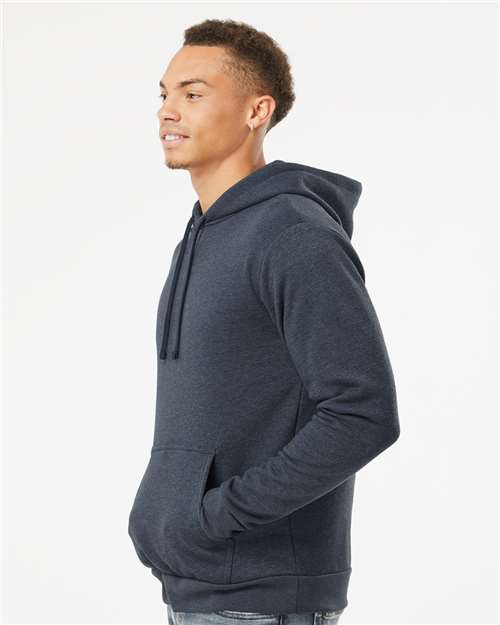 Next Level 9302 Unisex Malibu Hoodie Sweatshirt - Heather Midnight Navy - model side