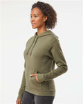 Next Level 9302 Unisex Malibu Hoodie Sweatshirt - Heather Military Green - model side