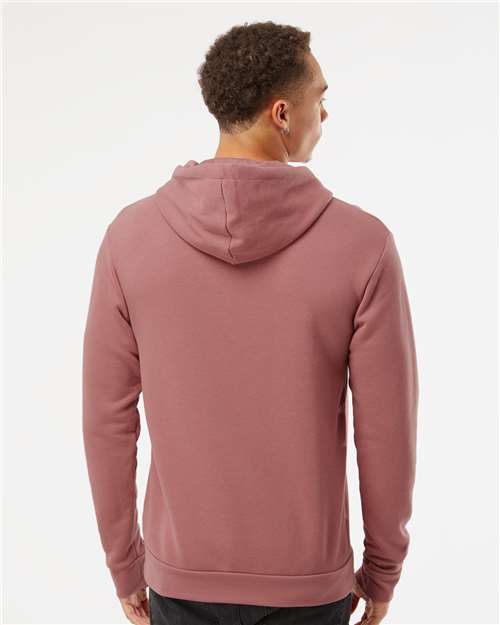 Next Level 9303 Unisex Santa Barbara Hoodie Sweatshirt - Mauve - model back