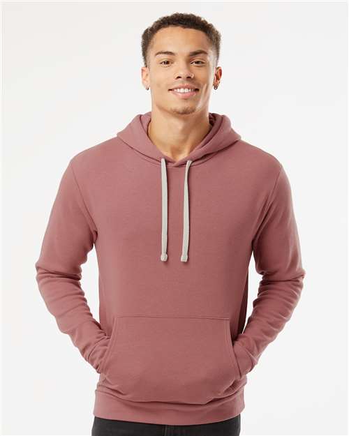 Next Level 9303 Unisex Santa Barbara Hoodie Sweatshirt - Mauve - model front