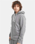 Next Level 9303 Unisex Santa Barbara Hoodie Sweatshirt - Lead Grey - model side
