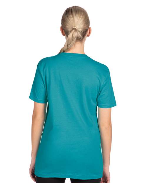 Next Level 3600 Unisex Cotton T-Shirt - Teal - model back