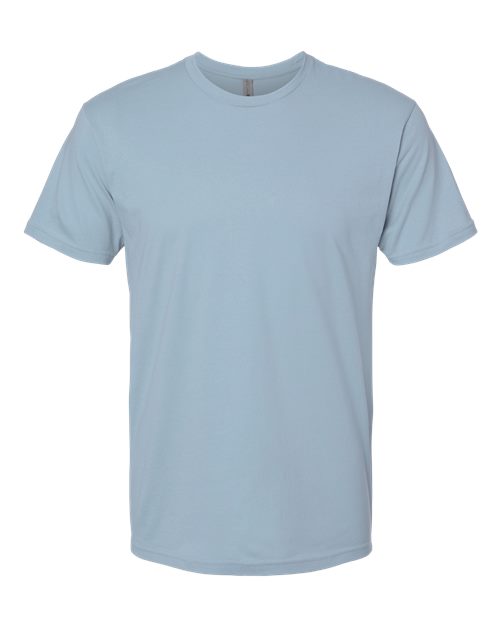 Next Level 3600 Unisex Cotton T-Shirt - Stonewash Denim - flat front