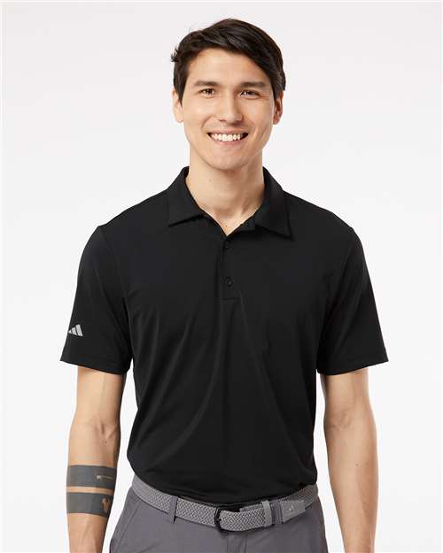Adidas A514 Men's Ultimate365 Solid Polo - Black - model front