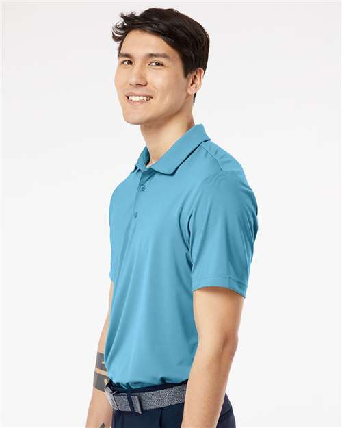 Adidas A514 Men's Ultimate365 Solid Polo - Hazy Blue - model side