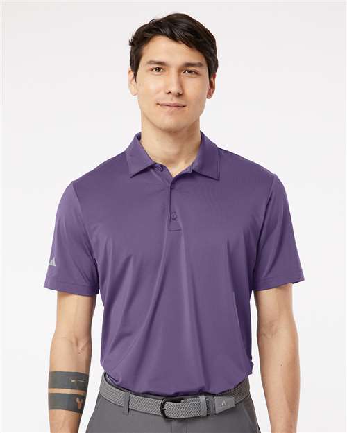 Adidas A514 Men's Ultimate365 Solid Polo - Tech Purple - model front