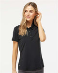 Adidas A515 Women's Ultimate365 Solid Polo - Black - model front