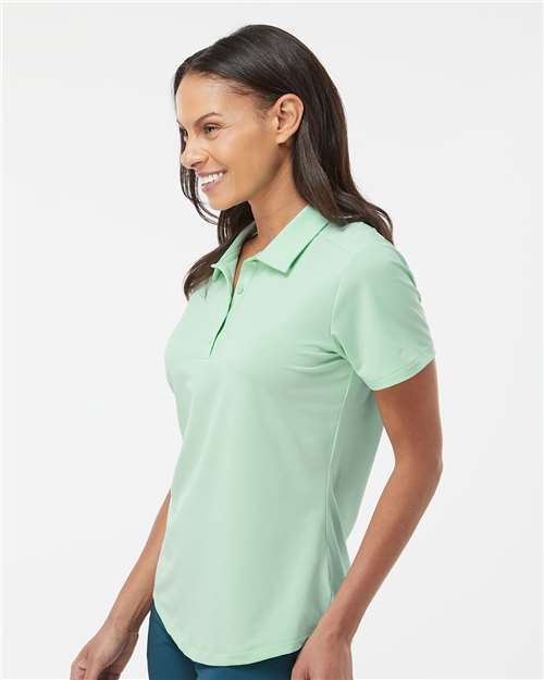 Adidas A515 Women's Ultimate365 Solid Polo - Clear Mint - model side