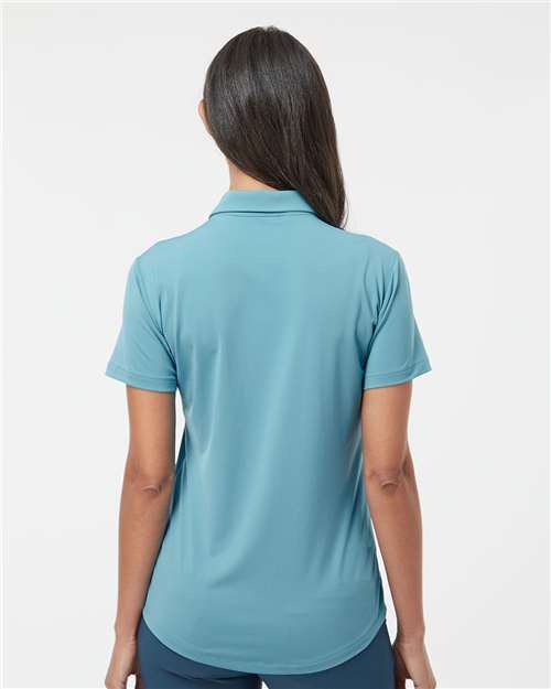 Adidas A515 Women's Ultimate365 Solid Polo - Hazy Blue - model back