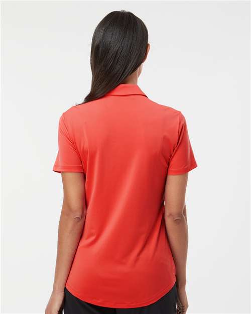 Adidas A515 Women's Ultimate365 Solid Polo - Real Coral - model back