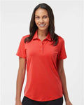 Adidas A515 Women's Ultimate365 Solid Polo - Real Coral - model front