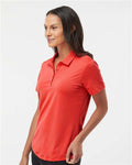 Adidas A515 Women's Ultimate365 Solid Polo - Real Coral - model side
