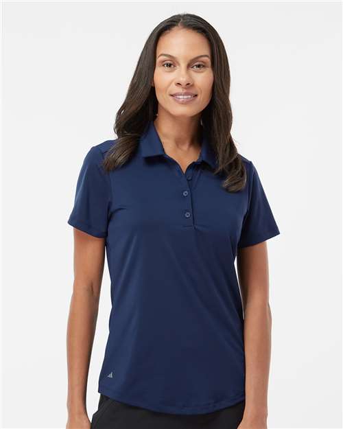 Adidas A515 Women's Ultimate365 Solid Polo - Team Navy Blue - model front