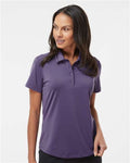 Adidas A515 Women's Ultimate365 Solid Polo - Tech Purple - model front