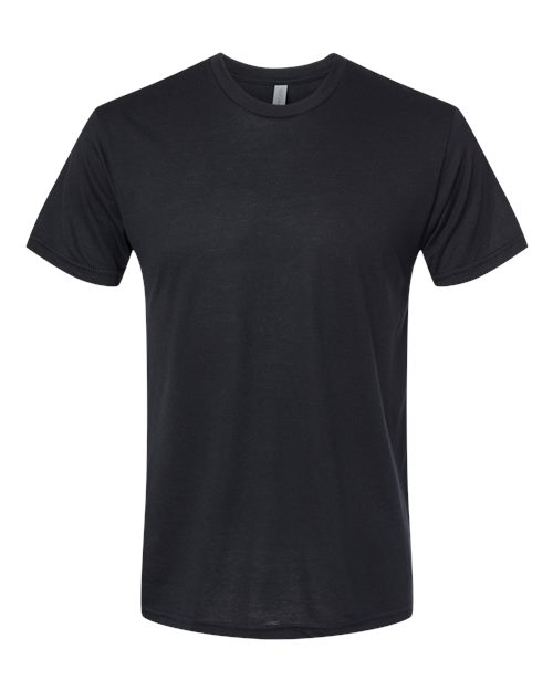 Next Level 6010 Triblend T-Shirt - Black - flat front